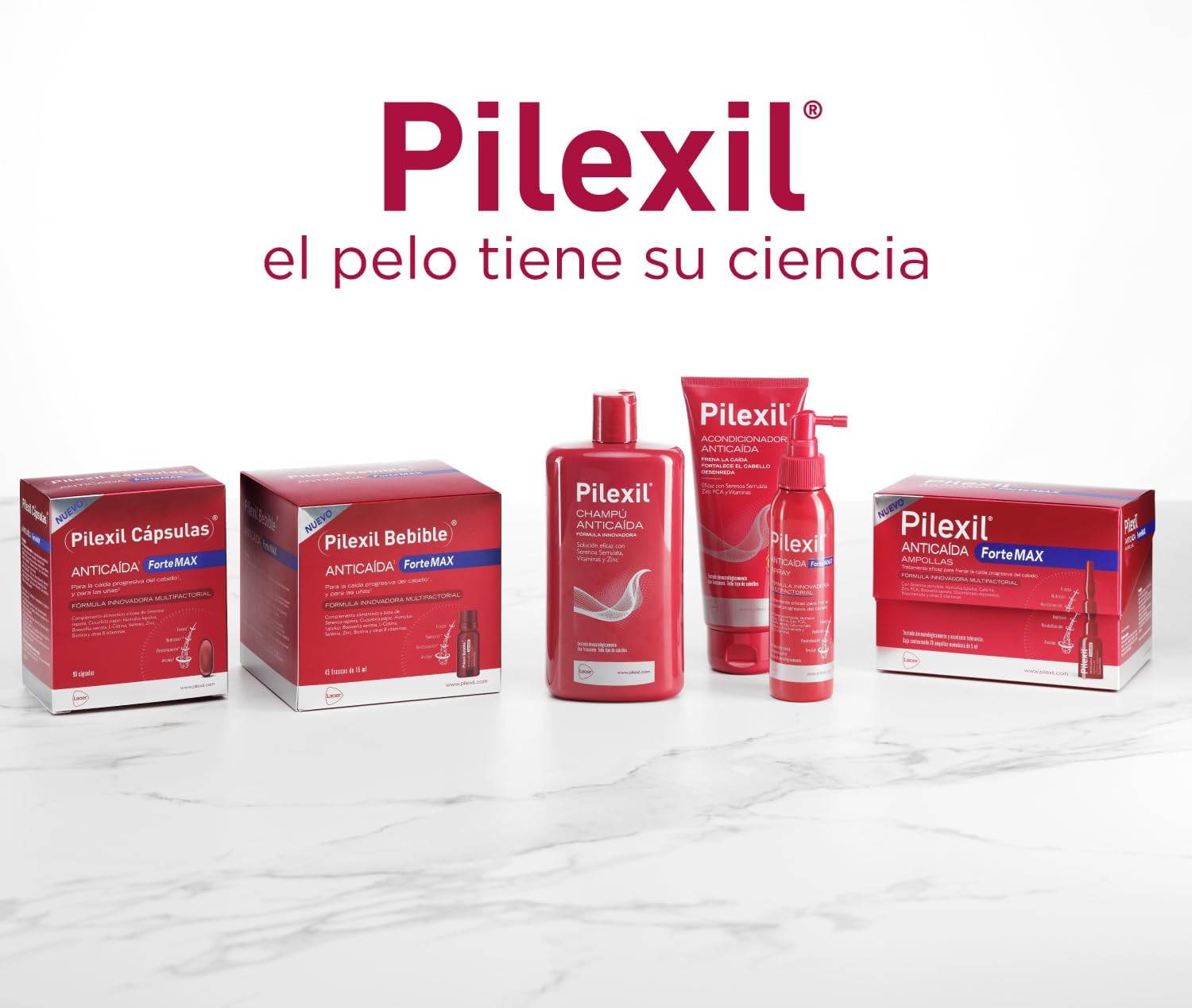 PILEXIL ANTIFALL - Anti-Hair Loss Shampoo 900 ml, Treatment of Frequent Use, Stops Hair Loss, Normalizes Your Cycle, Great Efficacy, for Men and Women