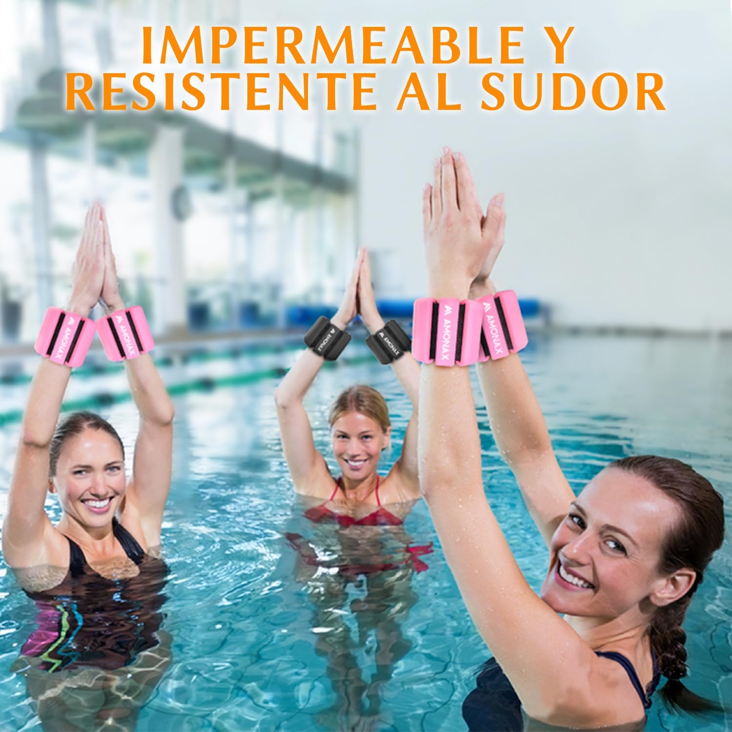 Amonax Adjustable Ankle Weights, Ankle Weights Gym Ankle Weights for Women and Men, 2 x 0.5 kg/1 kg Ankle Weights, Pilates Wrist Weights and Ankle Weights for Yoga, Dance