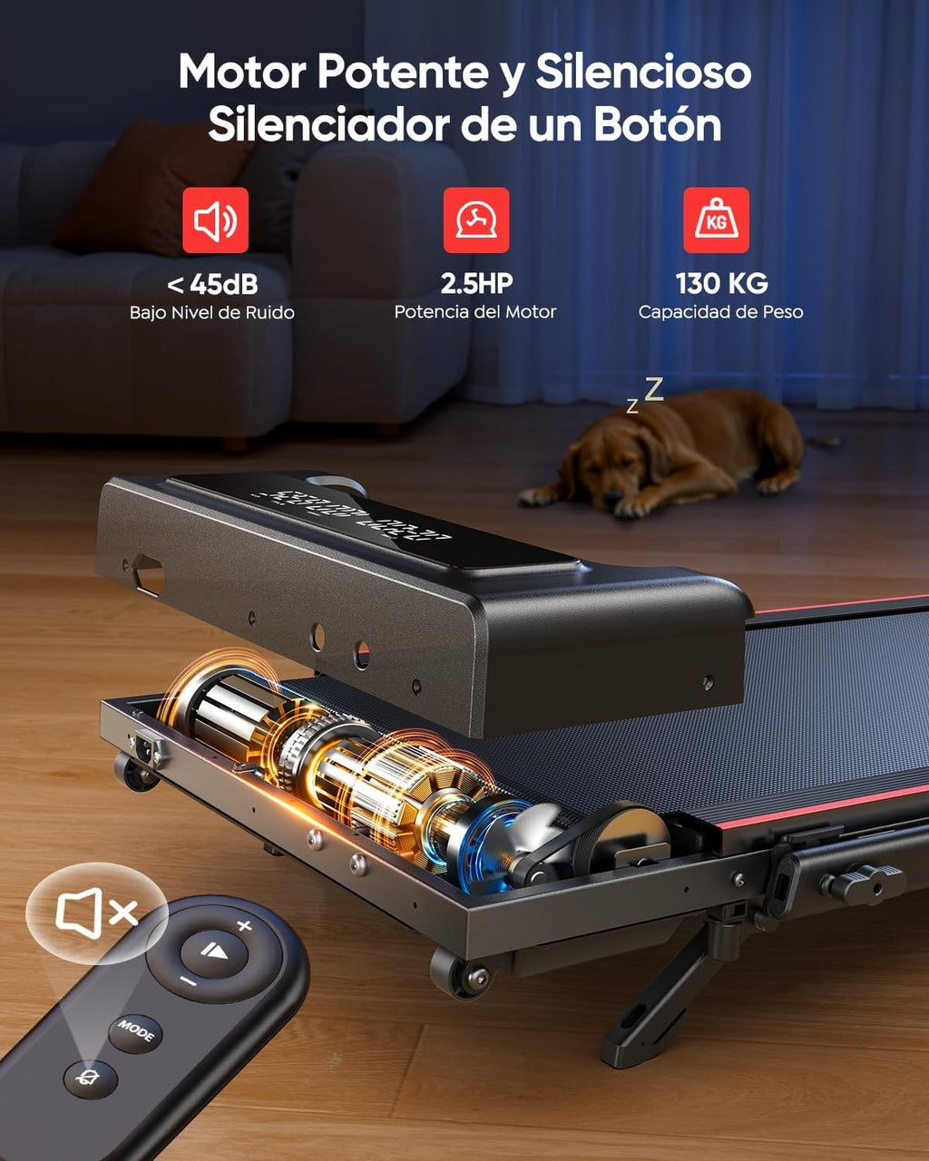 4 in 1 Folding Treadmill with Tilt 9%, TOPUTURE 2.5HP Under Desk Walkingpad, 12KM/H, Home/Office, Dual LED Display, App and Mute Magnetic Remote Control