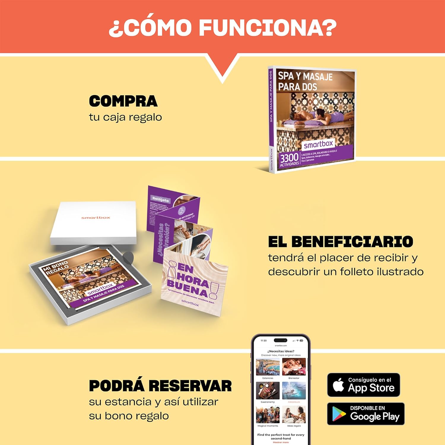 Smartbox - Spa and Massage Gift Box for Two - Gift Idea for Couples - 1 Wellness Activity for 2 People