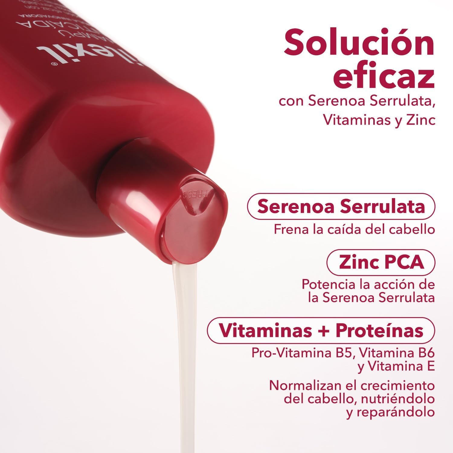 PILEXIL ANTIFALL - Anti-Hair Loss Shampoo 900 ml, Treatment of Frequent Use, Stops Hair Loss, Normalizes Your Cycle, Great Efficacy, for Men and Women