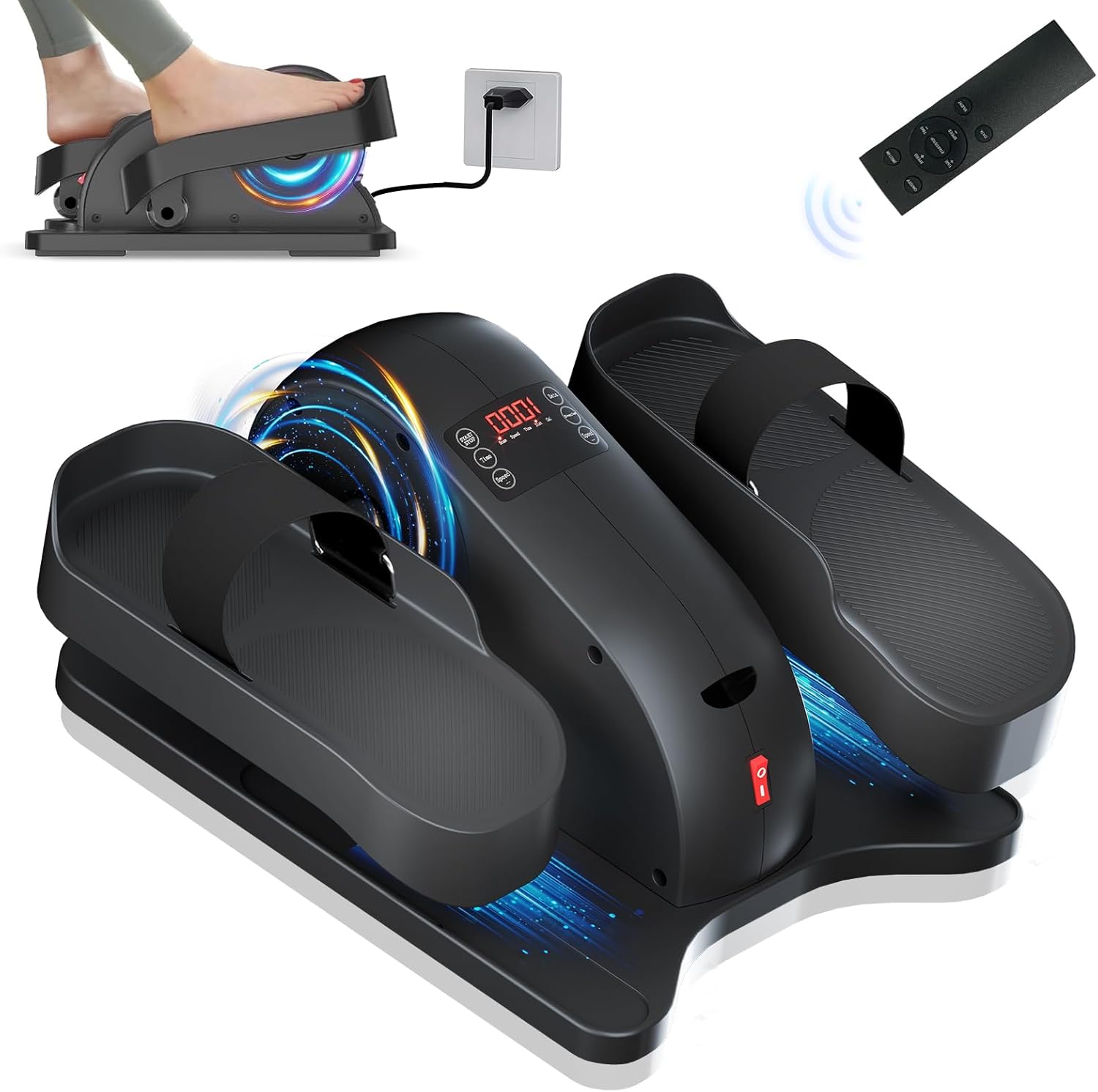 TODO Mini Eliptica Pedals Elliptica Static Electro Pedaler, Eliptica Fitness Bike for Home, Leg Exerciser for Elderly and Adults