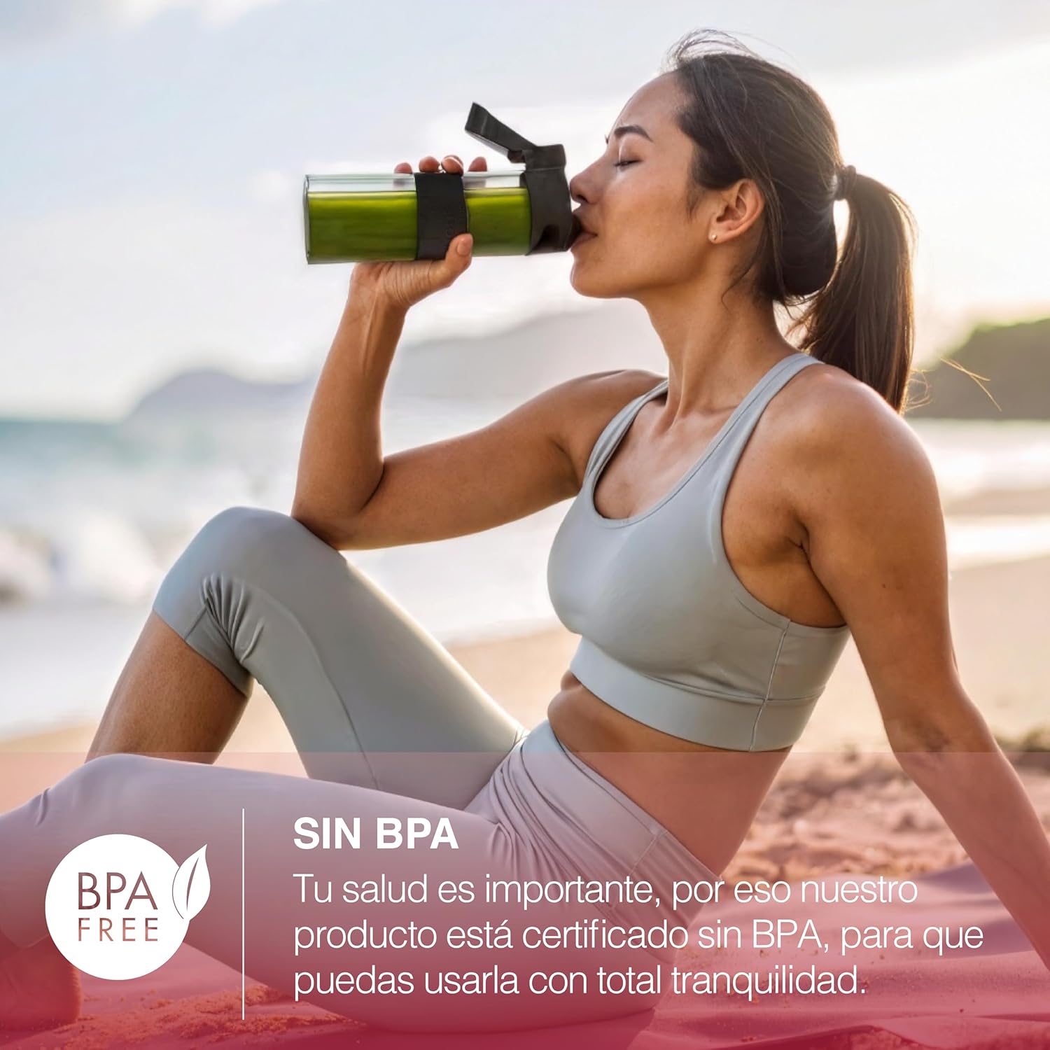 H.Koenig Mini Smoothie Maker Compact 570mL SMOO12 BPA-Free Powerful 300W, Smoothie Blender 2 Portable Bottles, 4 Stainless Steel Blades, Pastel Pink