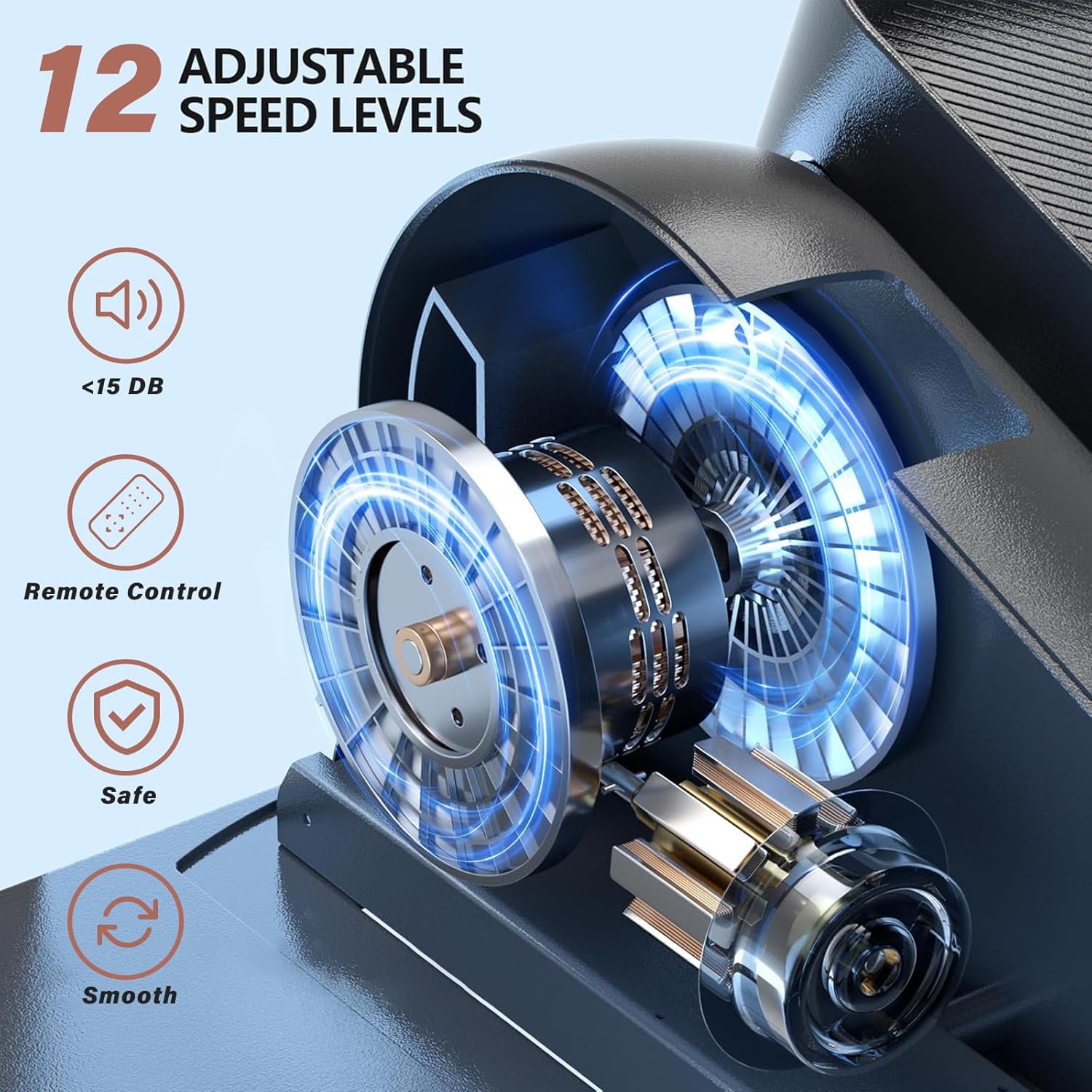 TODO Mini Eliptica Pedals Elliptica Static Electro Pedaler, Eliptica Fitness Bike for Home, Leg Exerciser for Elderly and Adults